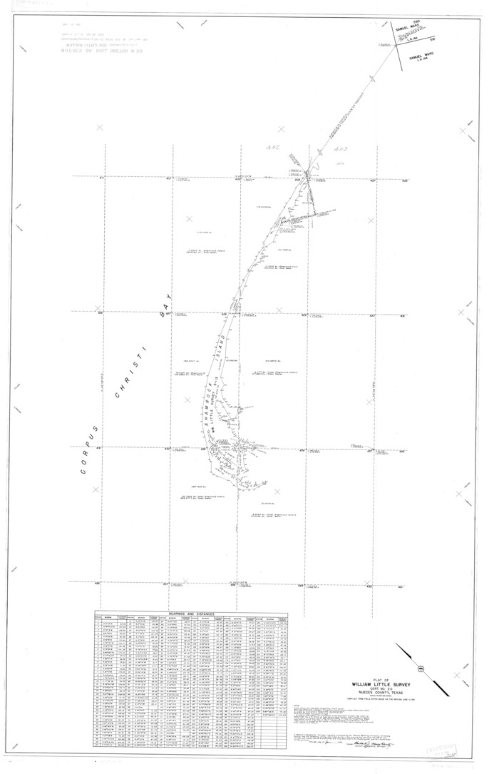 9598, Nueces County Rolled Sketch 30, General Map Collection