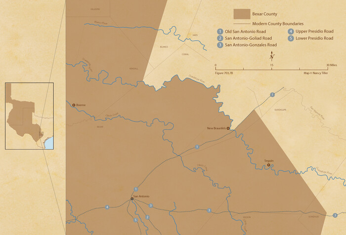 96100, The Republic County of Bexar. Spring 1842, Nancy and Jim Tiller Digital Collection