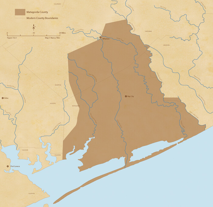 96214, The Republic County of Matagorda. Proposed, Late Fall 1837, Nancy and Jim Tiller Digital Collection