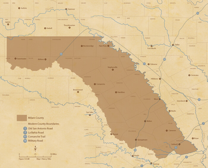 96232, The Republic County of Milam. Spring 1842, Nancy and Jim Tiller Digital Collection
