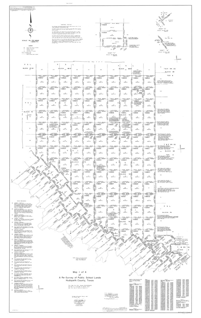 9626, Hudspeth County Rolled Sketch 61, General Map Collection