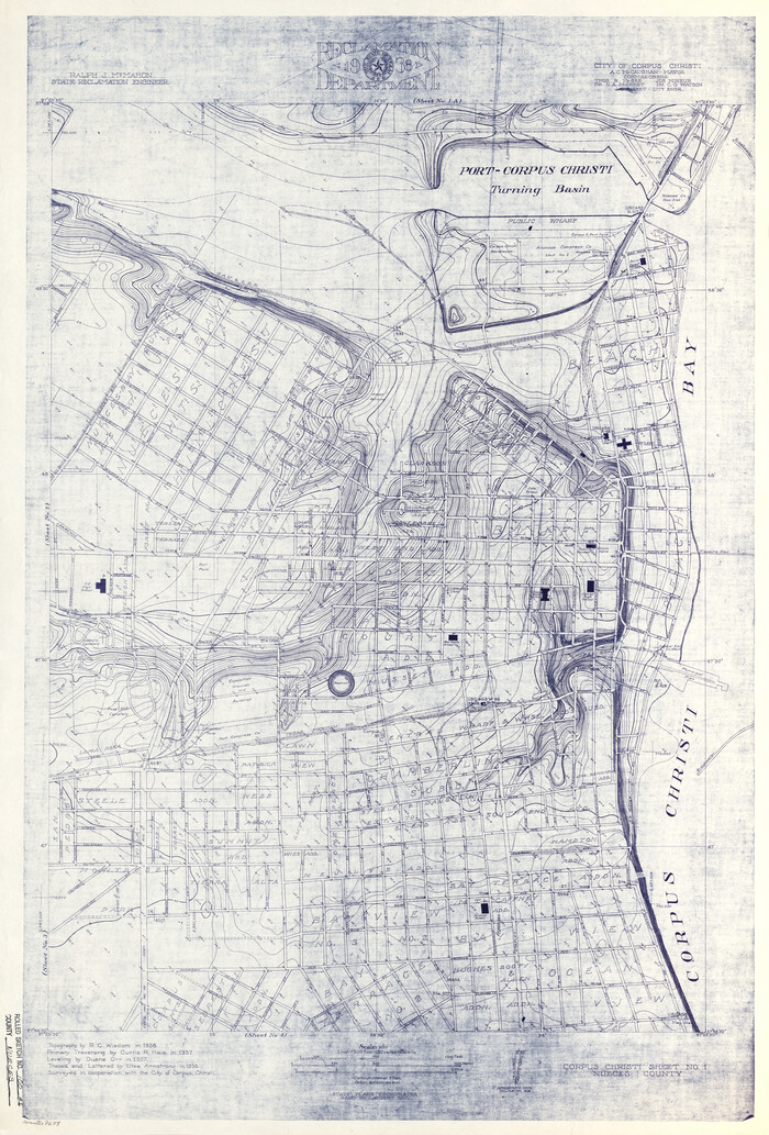 9634, Nueces County Rolled Sketch 100, General Map Collection
