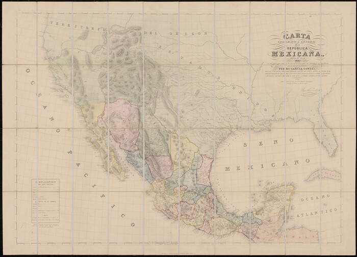 96438, Carta Geografica General de la Republica Mexicana, Holcomb Digital Map Collection - 1