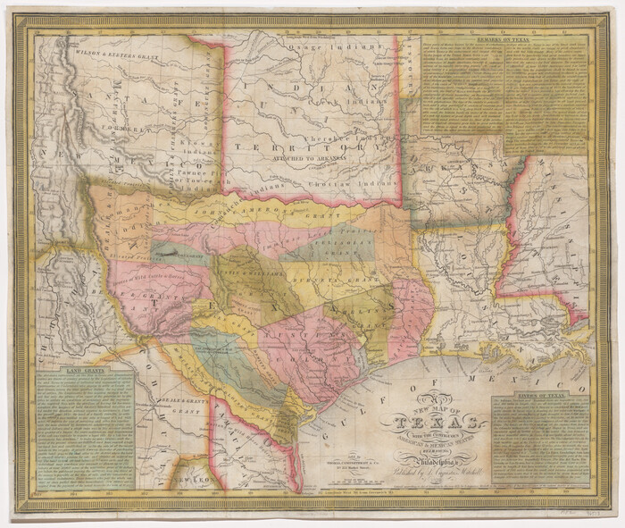 96513, A New Map of Texas with the contiguous American and Mexican States, General Map Collection