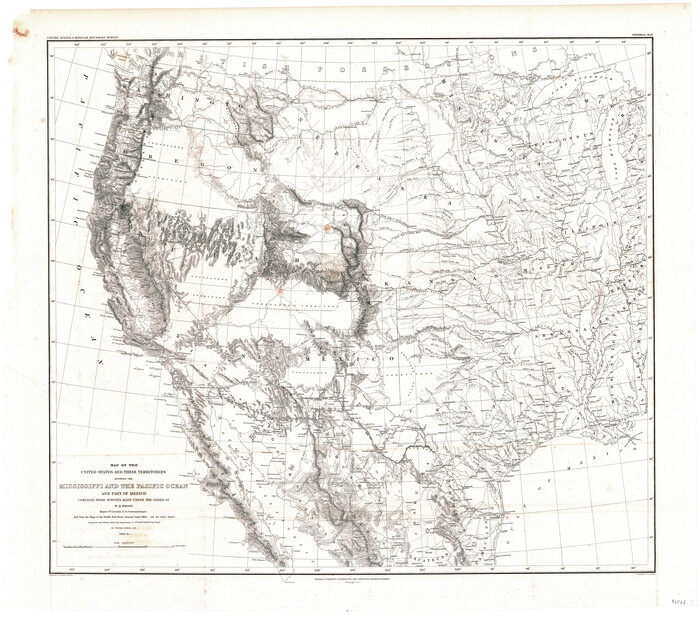 96526, Map of the United States and their Territories between the Mississippi and the Pacific Ocean and part of Mexico, General Map Collection