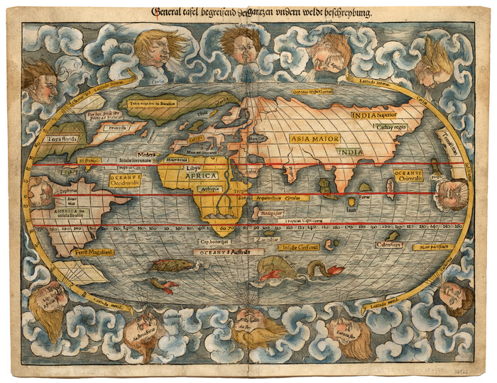 96566, General tafel begreifend der gantzen undern weldt beschrenbung, General Map Collection - 1