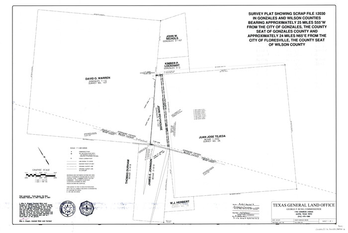 96581, Gonzales County Rolled Sketch 2, General Map Collection