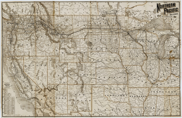 96583, The Northern Pacific Railroad and Connections, Cobb Digital Map Collection - 1