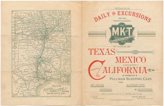 96599, Map of the Missouri, Kansas, & Texas Railway and Connecting Lines, Cobb Digital Map Collection - 1