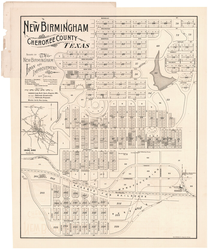 96617, New Birmingham, Cherokee County, Texas, Cobb Digital Map Collection - 1
