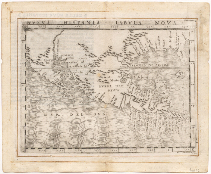 96626, Nueva Hispania Tabula Nova, General Map Collection - 1