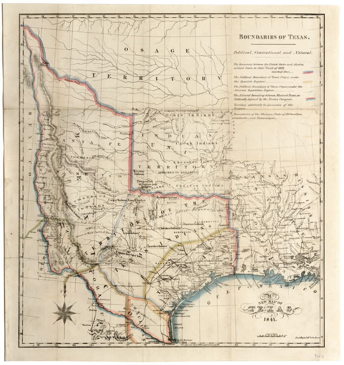 96636, A New Map of Texas, General Map Collection
