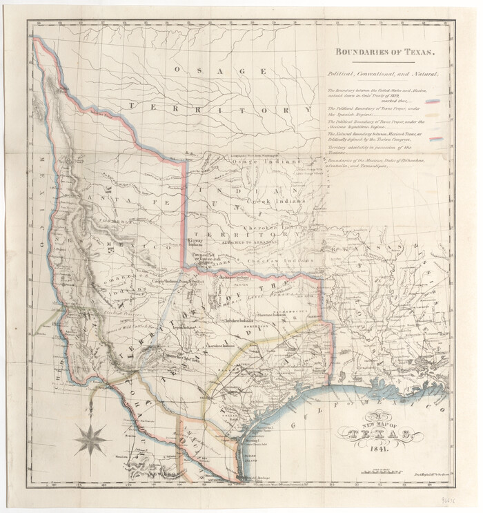 96636, A New Map of Texas, General Map Collection