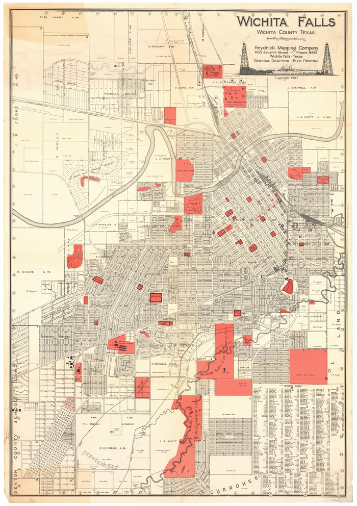 96791, Wichita Falls, Wichita County, Texas, General Map Collection