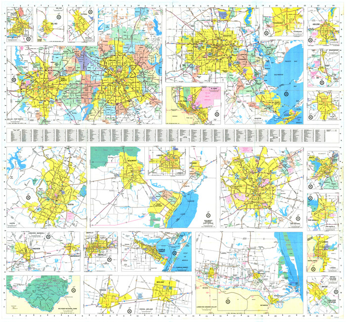 96824, [Metropolitan Areas of Texas], General Map Collection