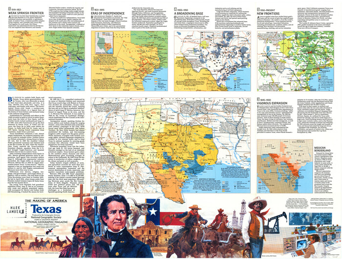 96825, The Making of America - Texas, General Map Collection