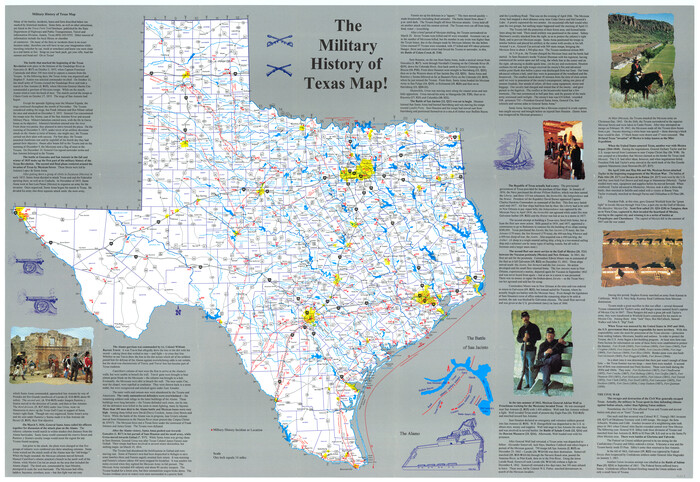 96827, The Military History of Texas Map!, General Map Collection
