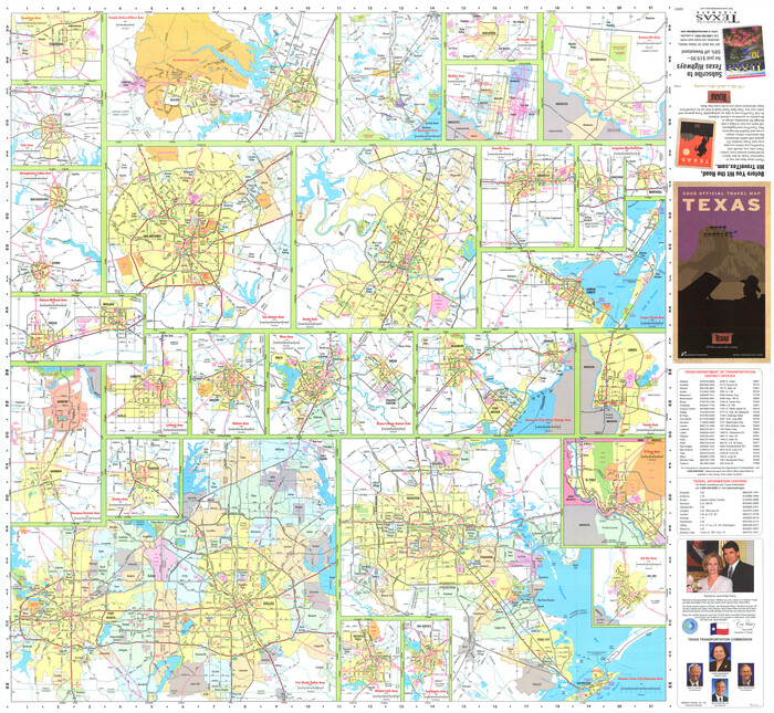 96830, Texas Official Travel Map [Major Metropolitan Areas], General Map Collection