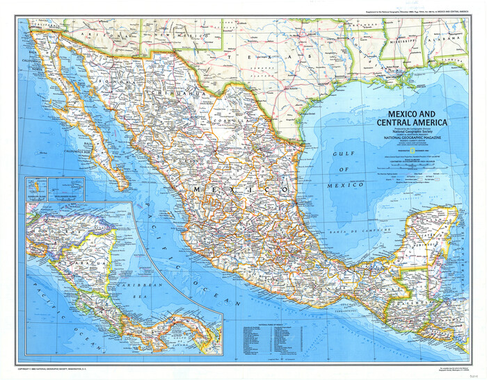 96834, Mexico and Central America, General Map Collection