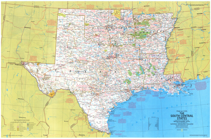 96846, Close-up: USA - The South Central States, General Map Collection