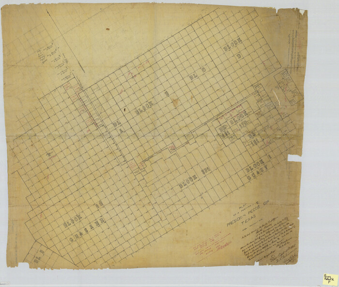 9686, Pecos County Rolled Sketch P, General Map Collection