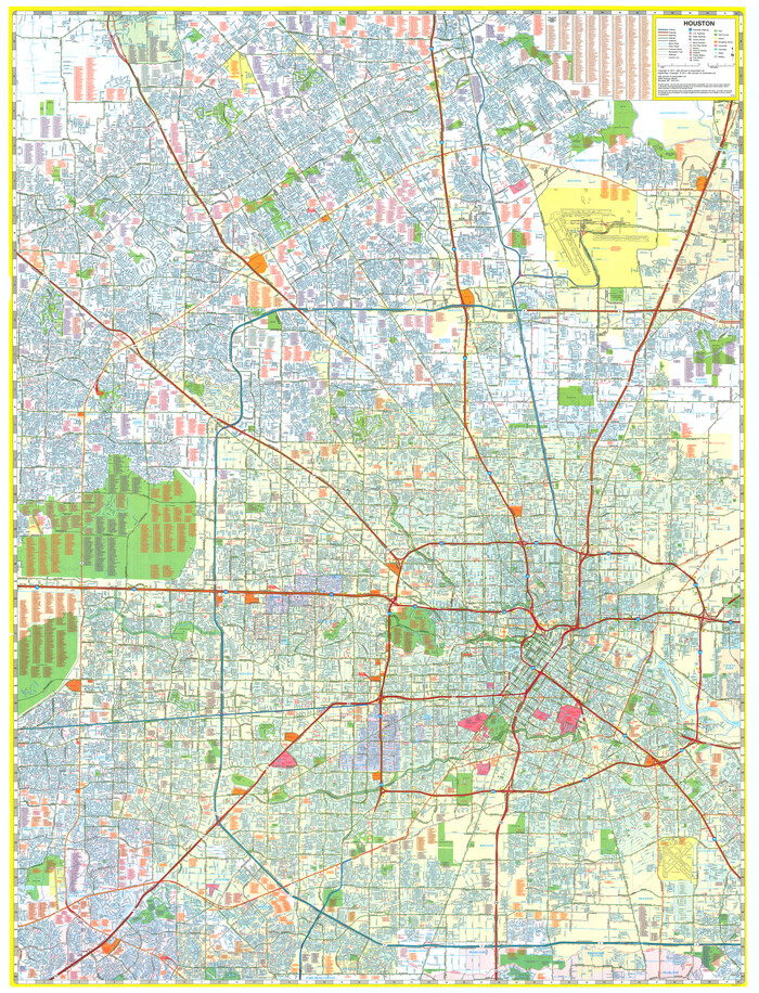 96863, Houston, General Map Collection