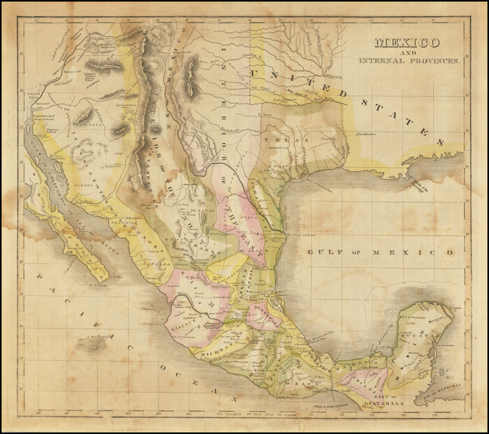 96971, Mexico and Internal Provinces, Holcomb Digital Map Collection