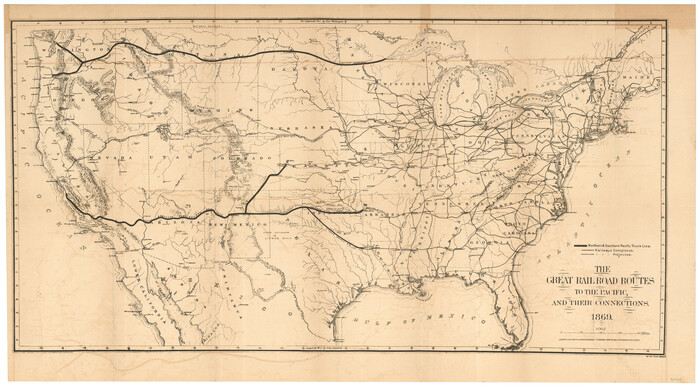 96974, The Great Railroad Routes to the Pacific, and their connections, General Map Collection