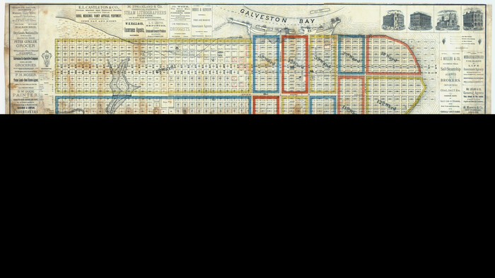 Map of the City of Galveston, Texas