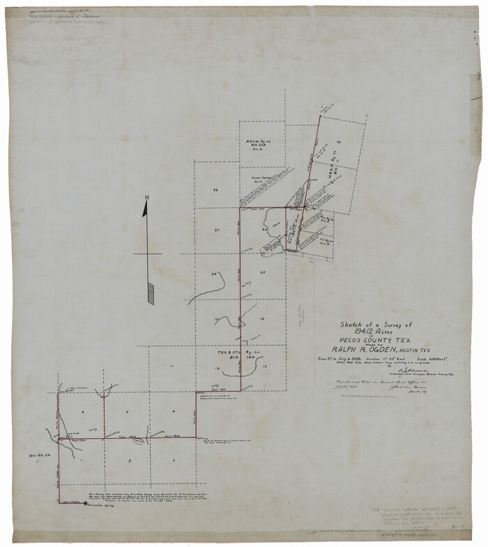 9701, Pecos County Rolled Sketch 69, General Map Collection