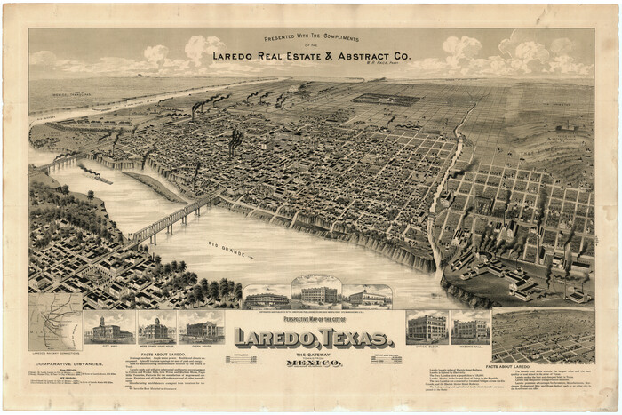 97096, Perspective Map of the City of Laredo, General Map Collection