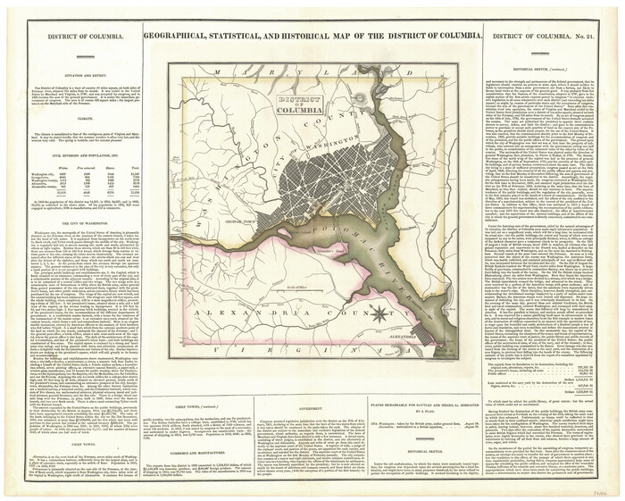 97102, Geographical, Statistical, and Historical Map of the District of Columbia, General Map Collection