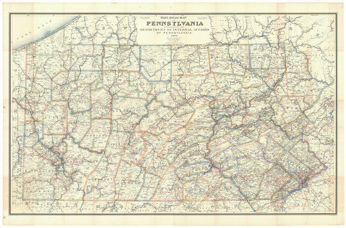 97108, Railroad Map of Pennsylvania, General Map Collection
