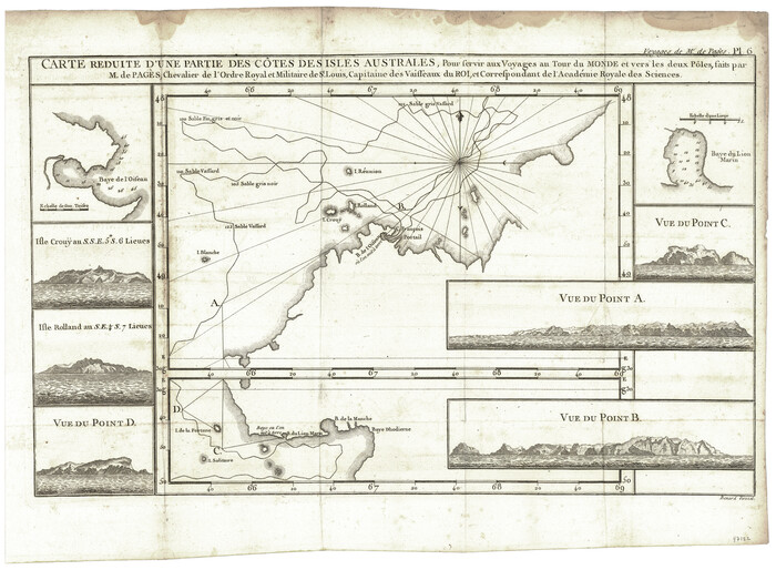 97122, Carte Reduit d'une partie des Côtes des Isles Australes, General Map Collection