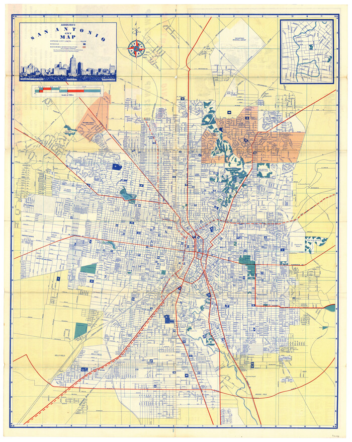 97144, Ashburn's San Antonio City Map, General Map Collection