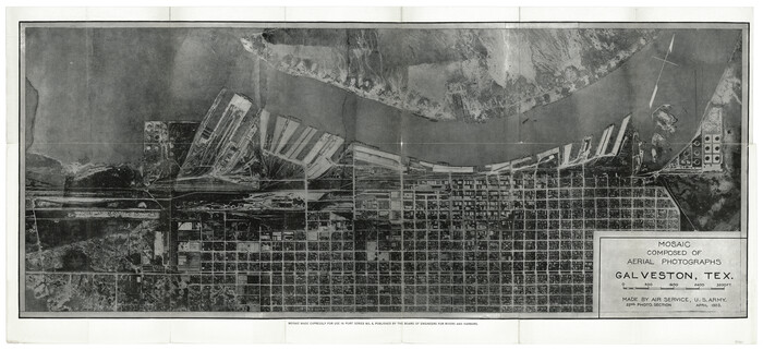 97160, Mosaic composed of aerial photographs - Galveston, Tex., General Map Collection
