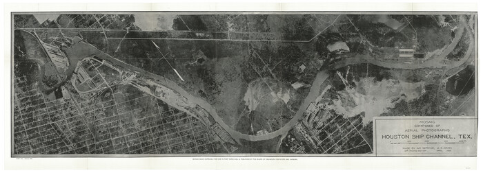 97172, Mosaic composed of aerial photographs - Houston Ship Channel, Tex., General Map Collection