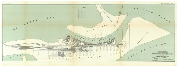 97173, Port Facilities at Galveston, Tex., General Map Collection
