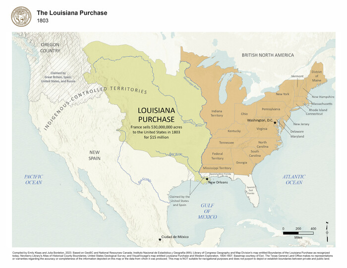 97182, The Louisiana Purchase, General Map Collection