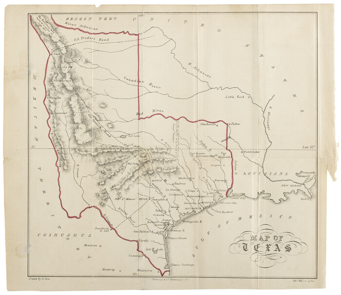 97190, Map of Texas, Holcomb Digital Map Collection