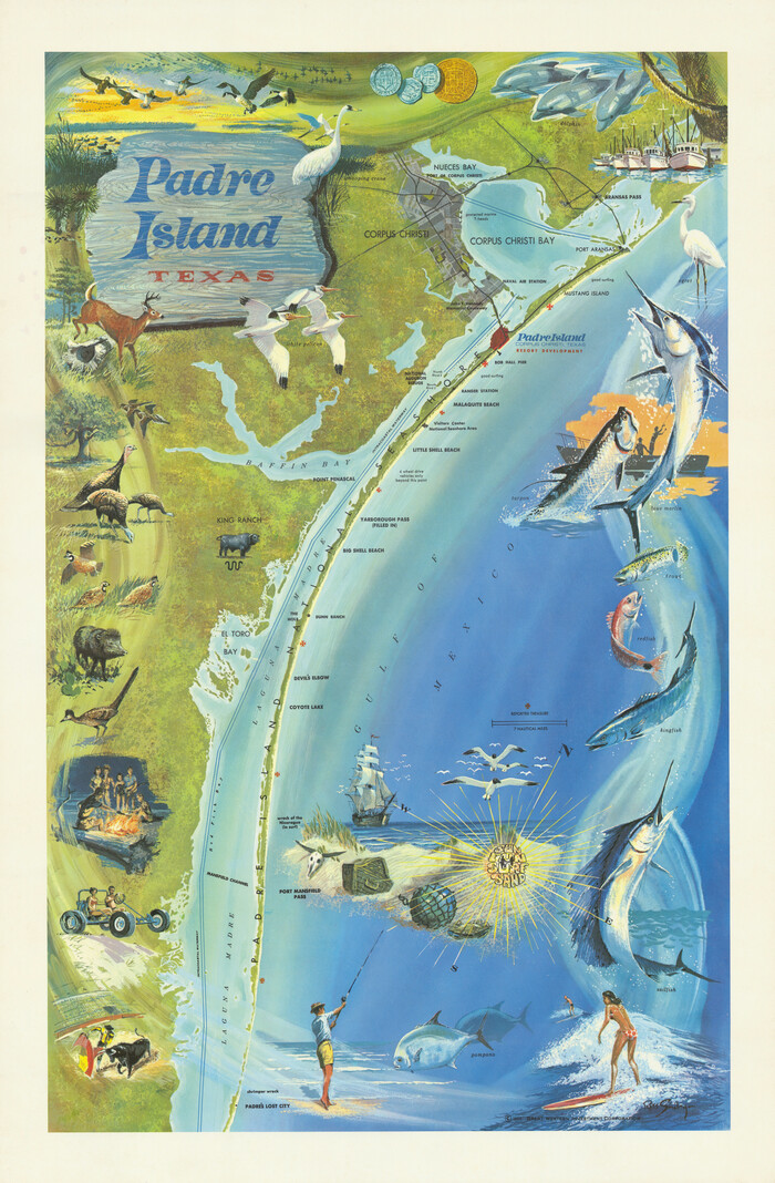 97196, Padre Island, Texas, General Map Collection