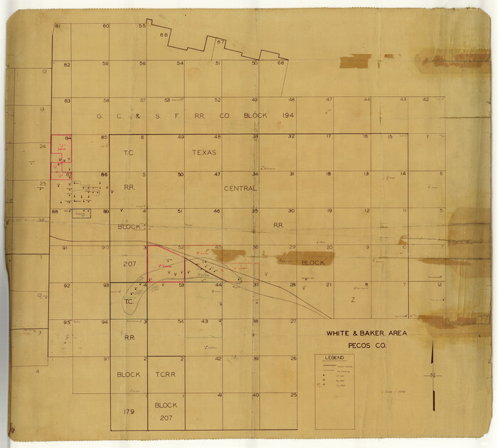 9721, Pecos County Rolled Sketch 113, General Map Collection