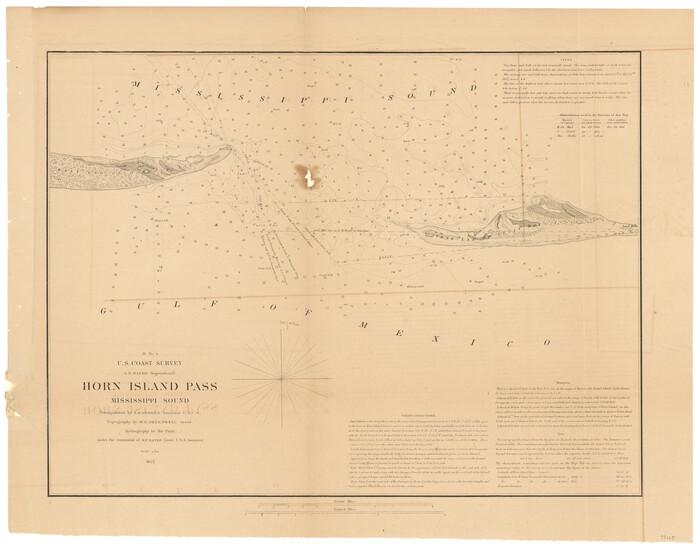 97225, H No. 4 - Horn Island Pass, Mississippi Sound, General Map Collection
