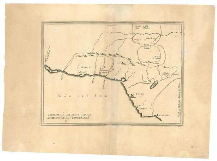 97258, Descripcion del Destricto del Audiencia de la Nueva Galicia, General Map Collection