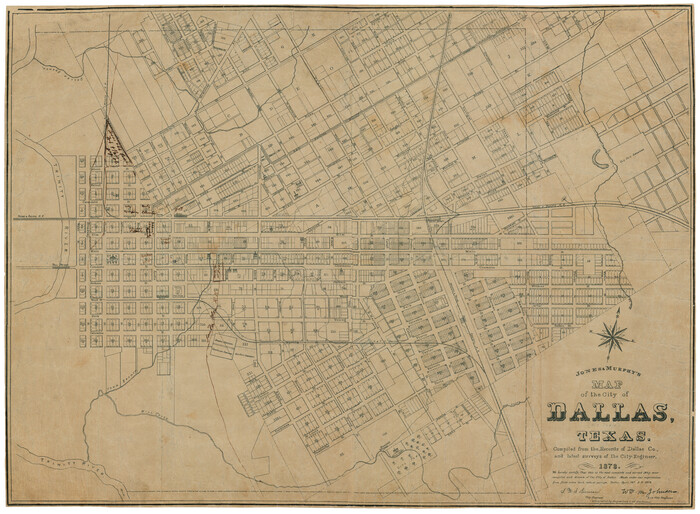 97262, Jones & Murphy's Map of the City of Dallas, Texas compiled from the records of Dallas Co., and latest surveys of the City Engineer, General Map Collection