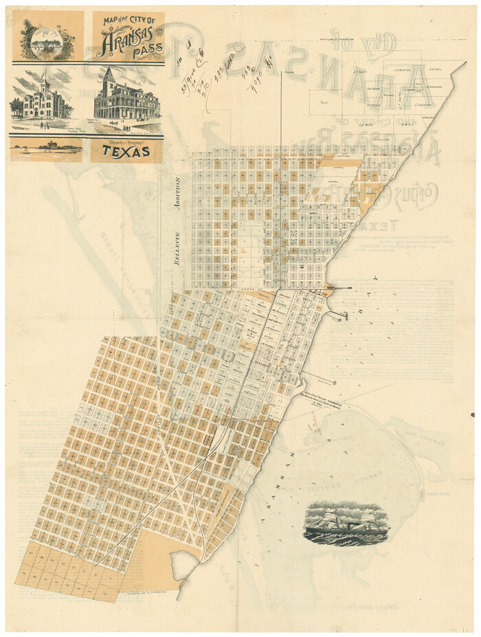 97266, Map of the City of Aransas Pass, General Map Collection