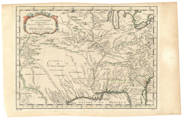 97278, Carte de la Louisiane et Pays Voisins pour servir a l'Histoire Generale des Voyages, General Map Collection
