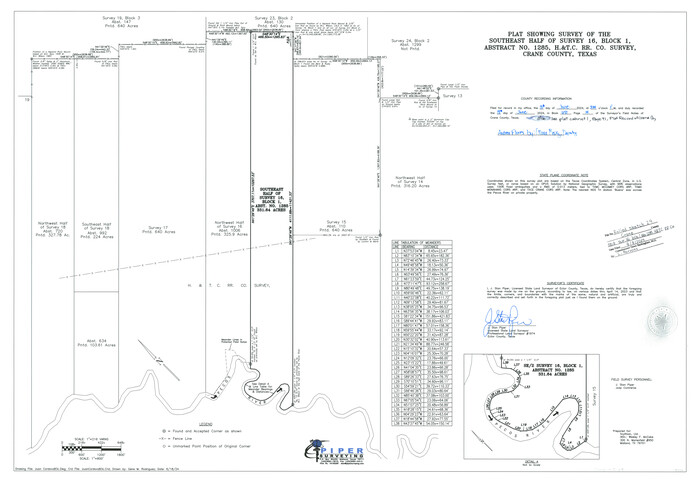 97338, Crane County Rolled Sketch 29, General Map Collection