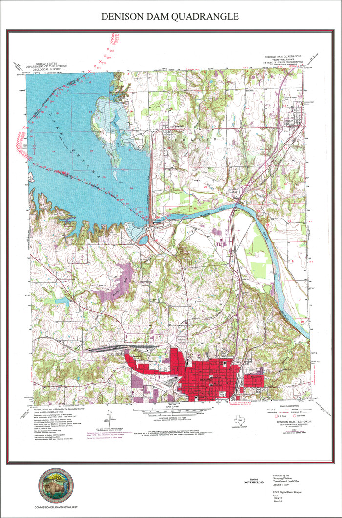 97366, Denison Dam Quadrangle, General Map Collection