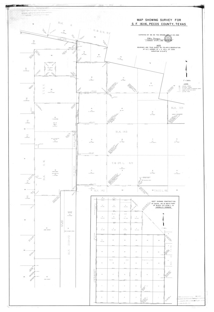 9737, Pecos County Rolled Sketch 155, General Map Collection
